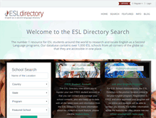 Tablet Screenshot of esldirectory.com